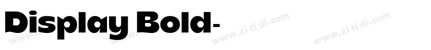 Display Bold字体转换 Display Bold字体转换